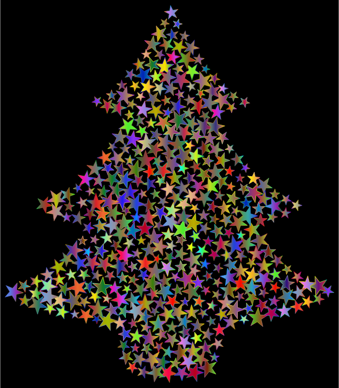 Christmas Tree Stars Polyprismatic