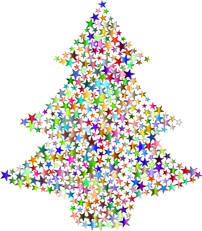 Christmas Tree Stars Chromatic No BG