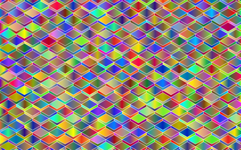 Abstract Geometric Cubes Background Polyprismatic