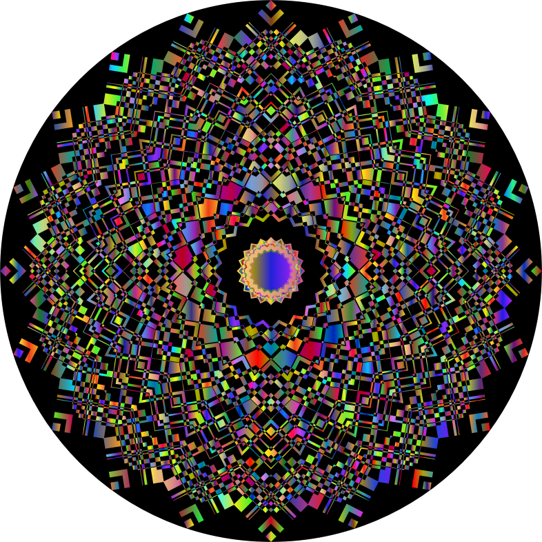 Negative Space Mandala Polyprismatic