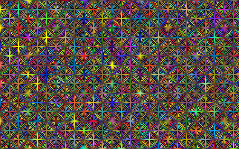 Abstract Hollow Diamonds Pattern Type II Polyprismatic