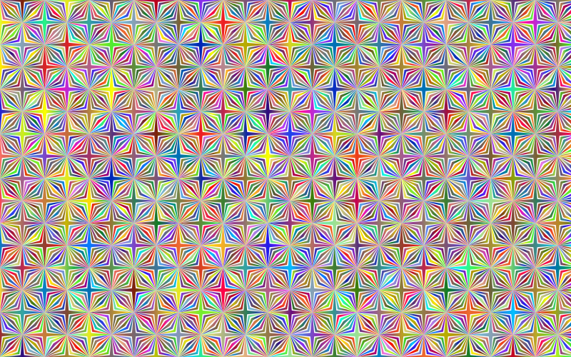 Abstract Hollow Diamonds Pattern Type II Polyprismatic No BG