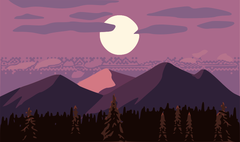 Pixel Art Sunset