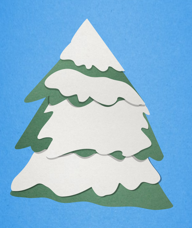 Rudolph Christmas Tree Paper