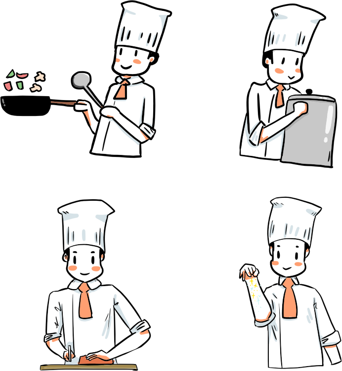 Cartoon Chef Illustrations