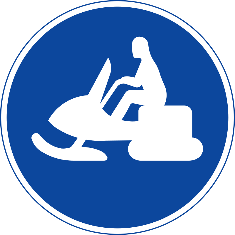 Snowmobile Sign