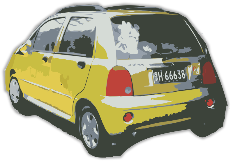 Yellow Chinese Car