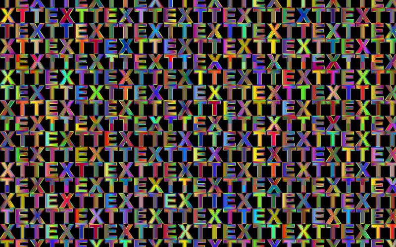 Polyprismatic Text Background