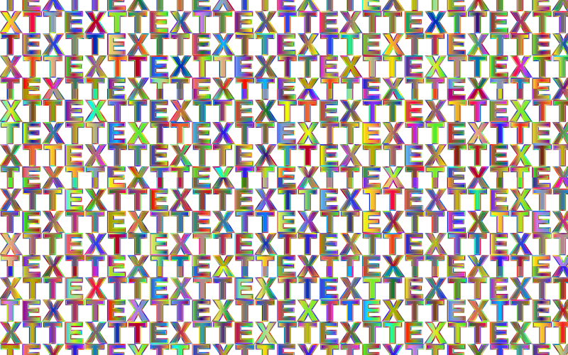 Polyprismatic Text Background No BG