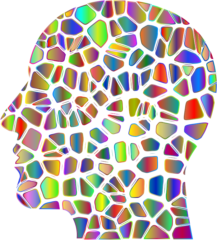 Man Head Tiles Polyprismatic Var 4 - Openclipart