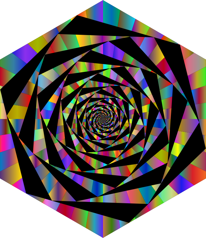 Hypnotic Hexagonal Maelstrom Polyprismatic