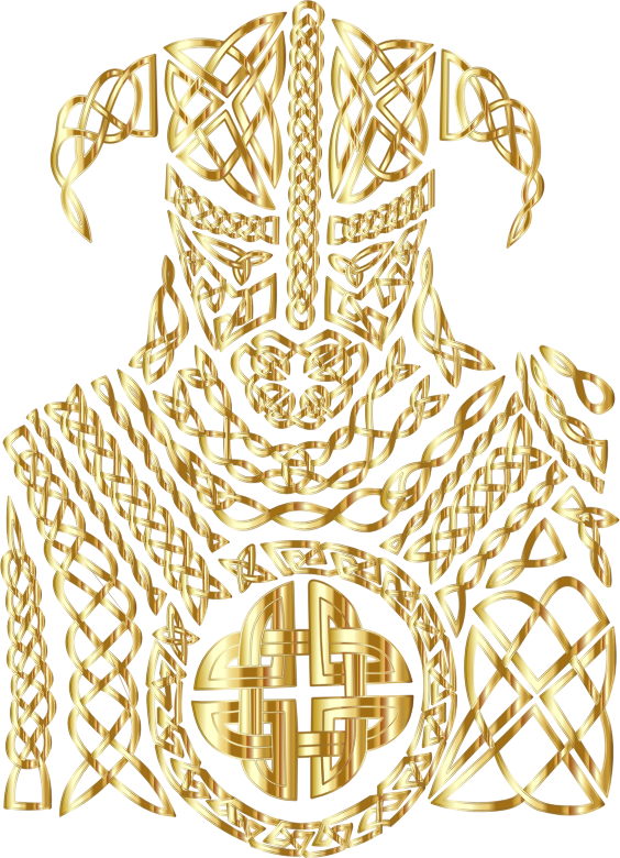 Celtic Knot Viking By 13smok Gold No BG