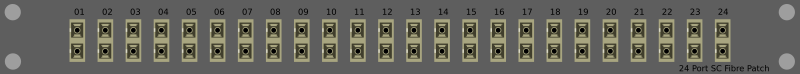 24 port SC fiber Patch Vertical