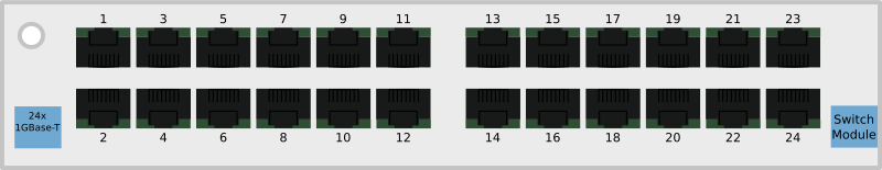 ProEdge Modular Network Switch - 24x1000BASE-T RJ45/8P8C switching module