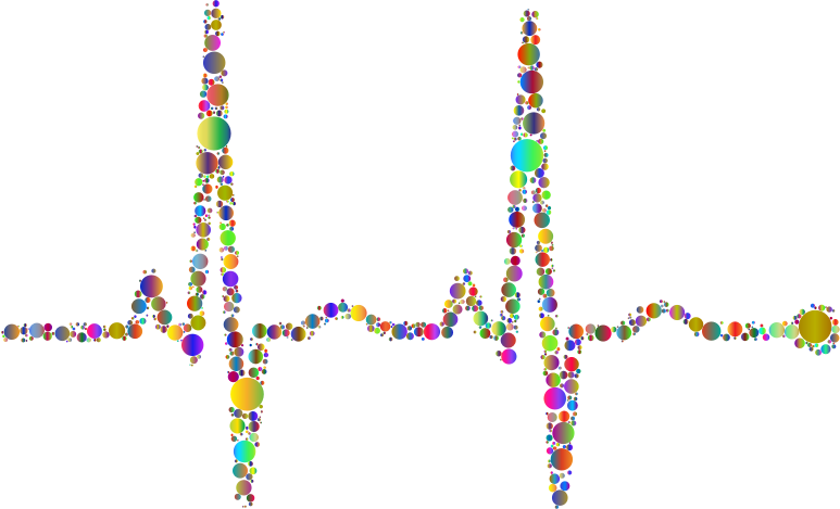 EKG Rhythm Circles Polyprismatic