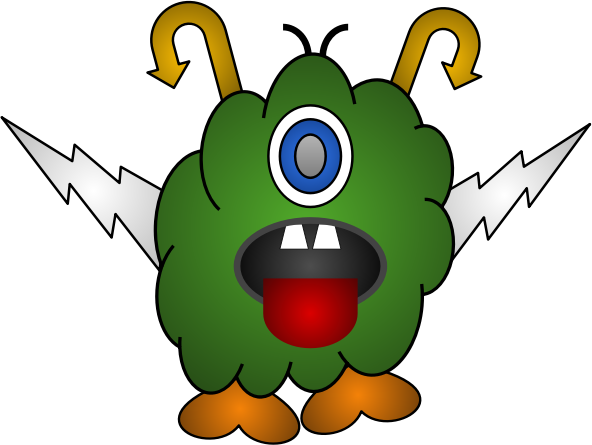 Green one-eyed Monster