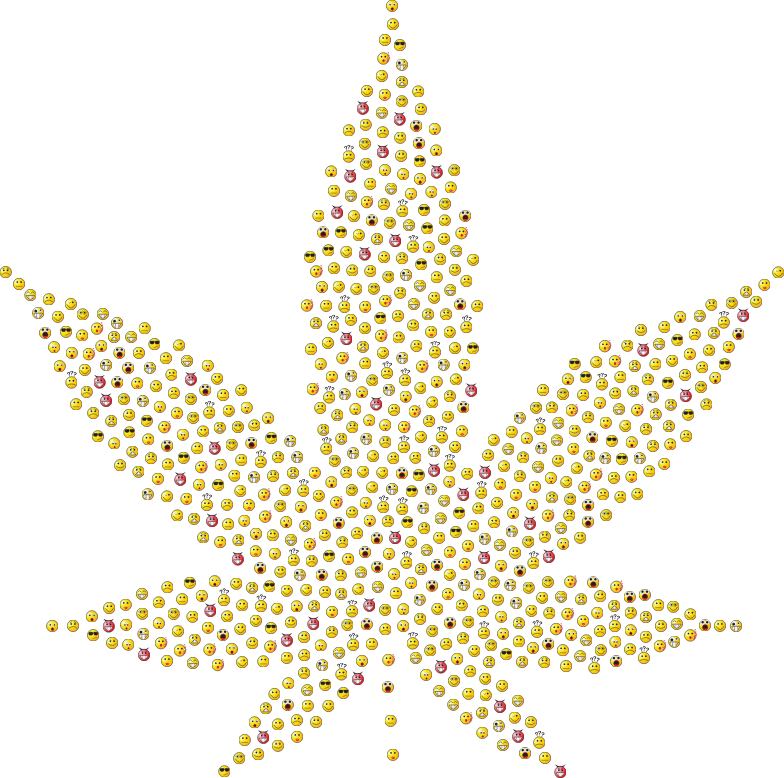 Smileys Marijuana Silhouette