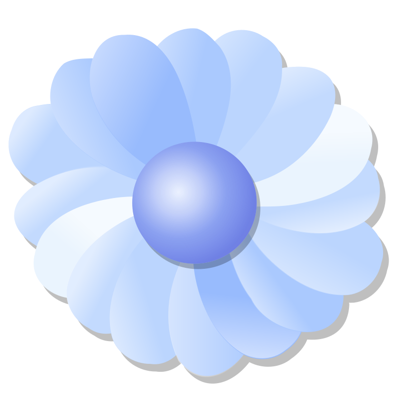 Blue flower