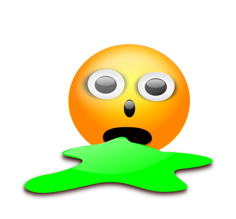 puking face emoji clipart