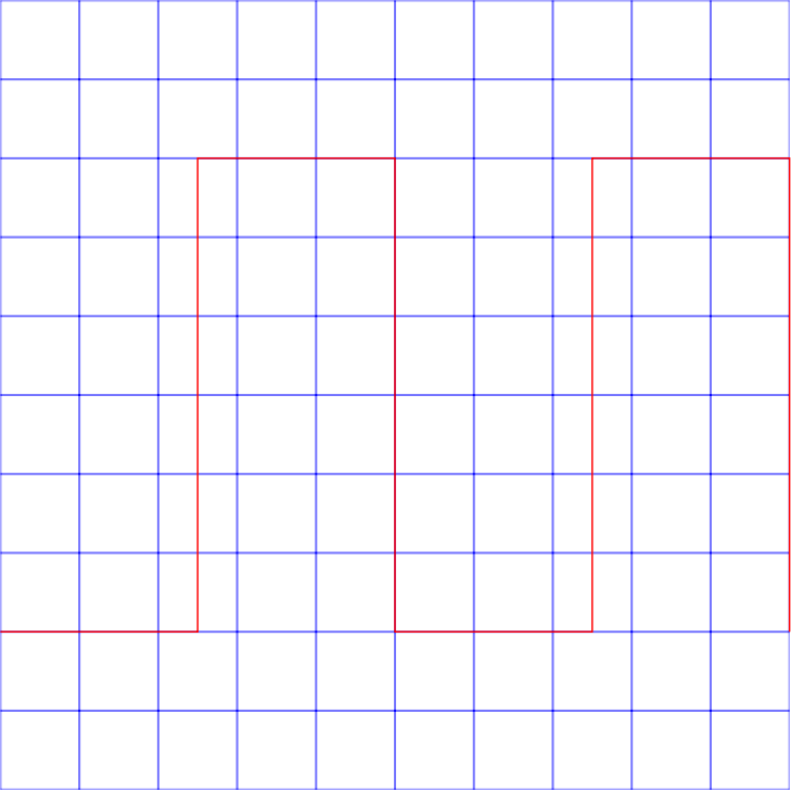 Oscillograph rectangle corrected