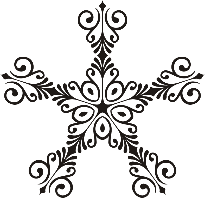 Art Deco Style Flourish Star