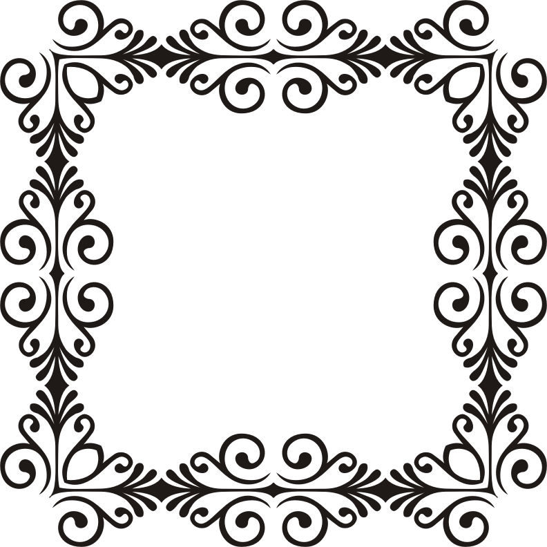 Art Deco Style Flourish Frame 11 - Openclipart DA4