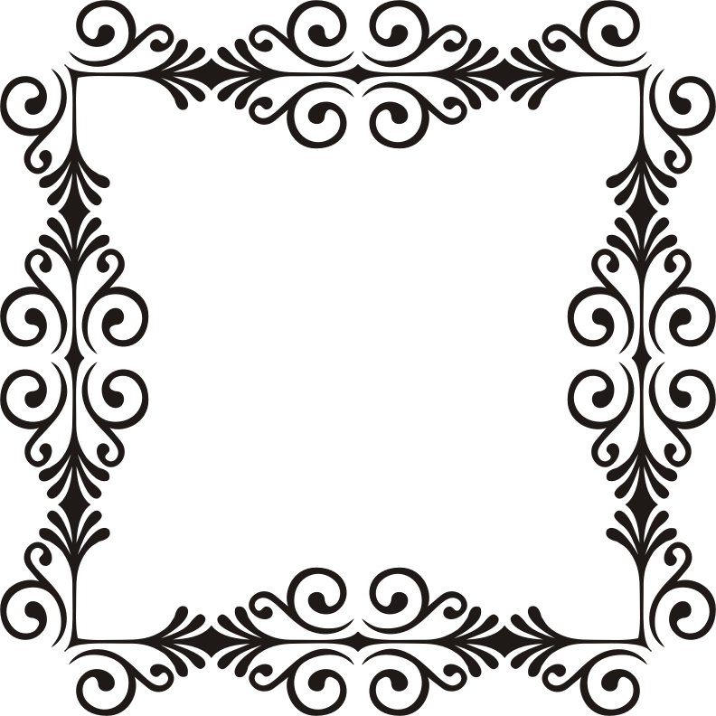 Art Deco Style Flourish Frame 12