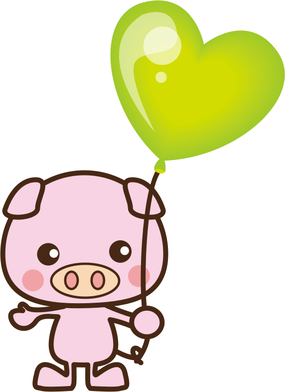 Pig with Balloon