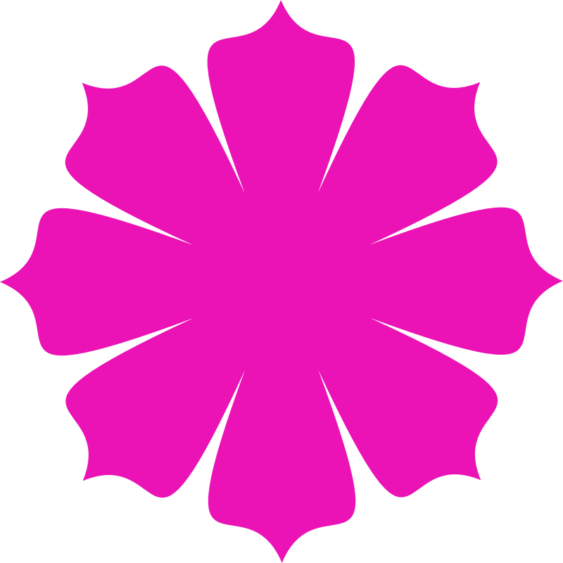 Pink flower Shape