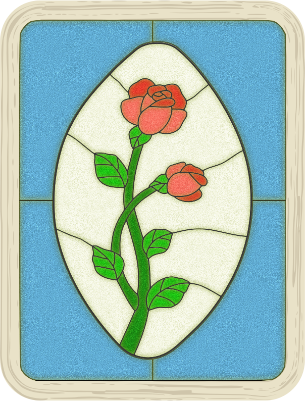 Stained Glass Rose Window