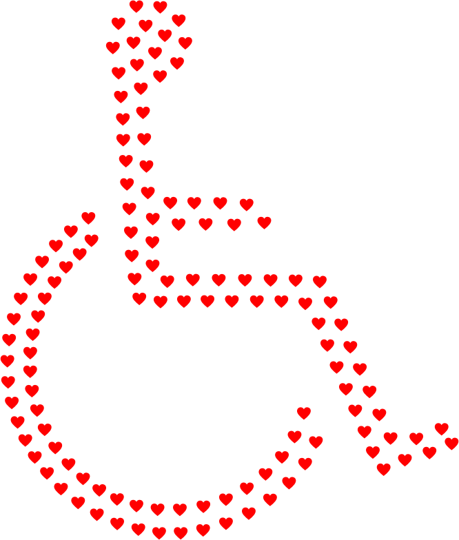 Wheelchair Icon Hearts