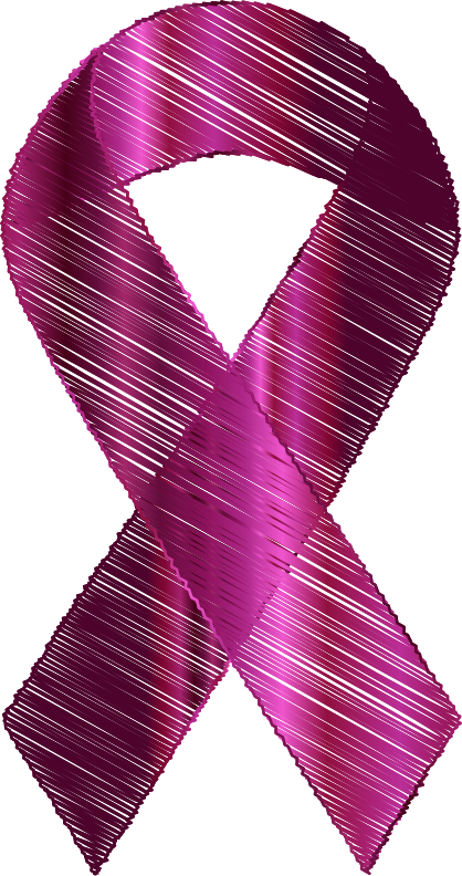 Sketched Pink Ribbon