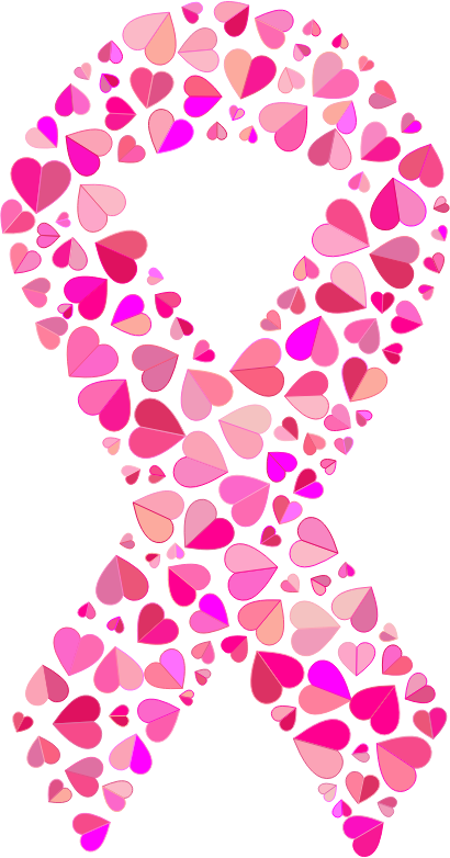 Pink Hearts Ribbon Var 2