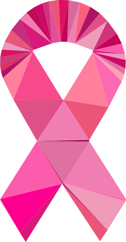 Low Poly Ribbon Pink