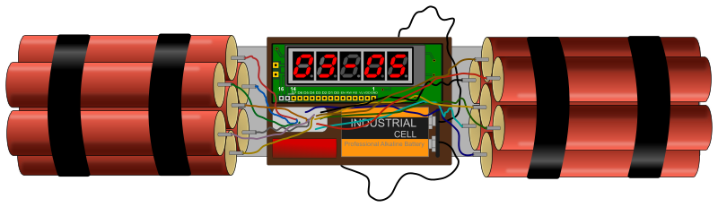 Improvised explosive device (IED) - bomb - v2