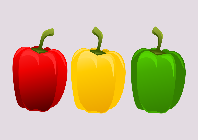 Three peppers