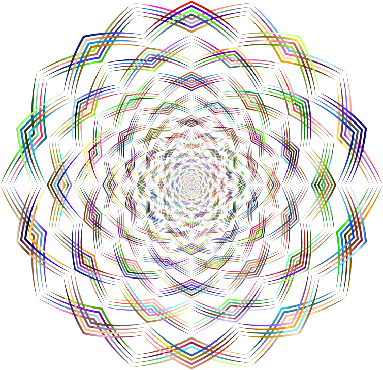 Geometric Lines Vortex Chromatic No BG