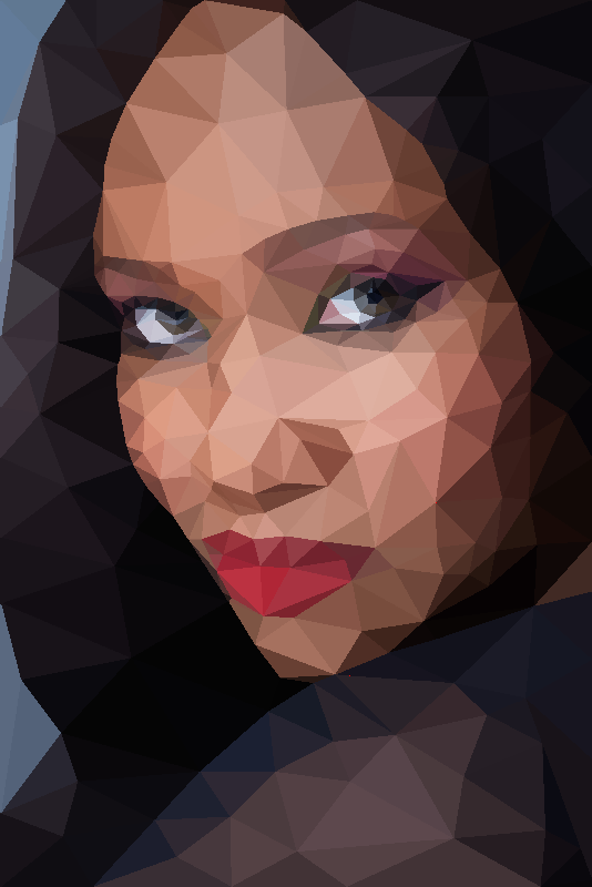 low poly portrait 2