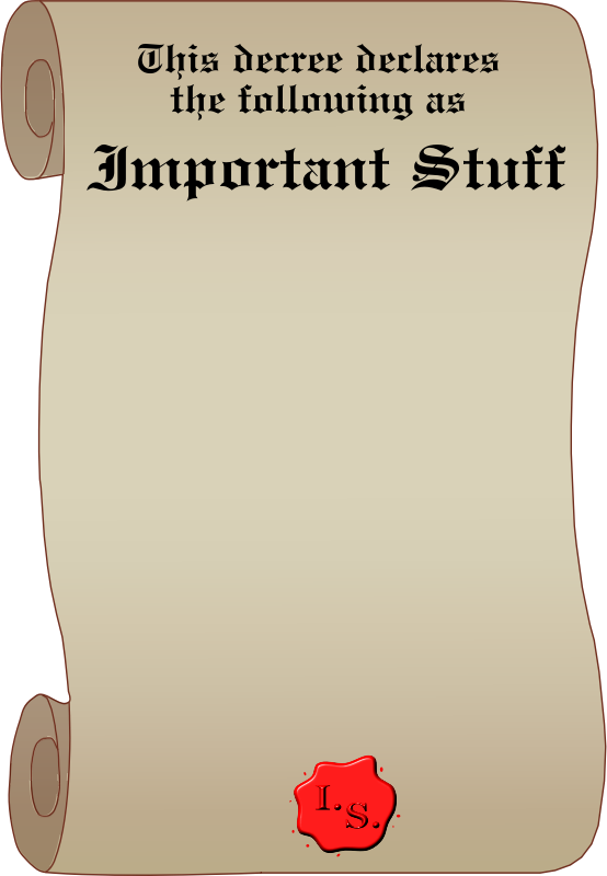 Important Stuff Decree