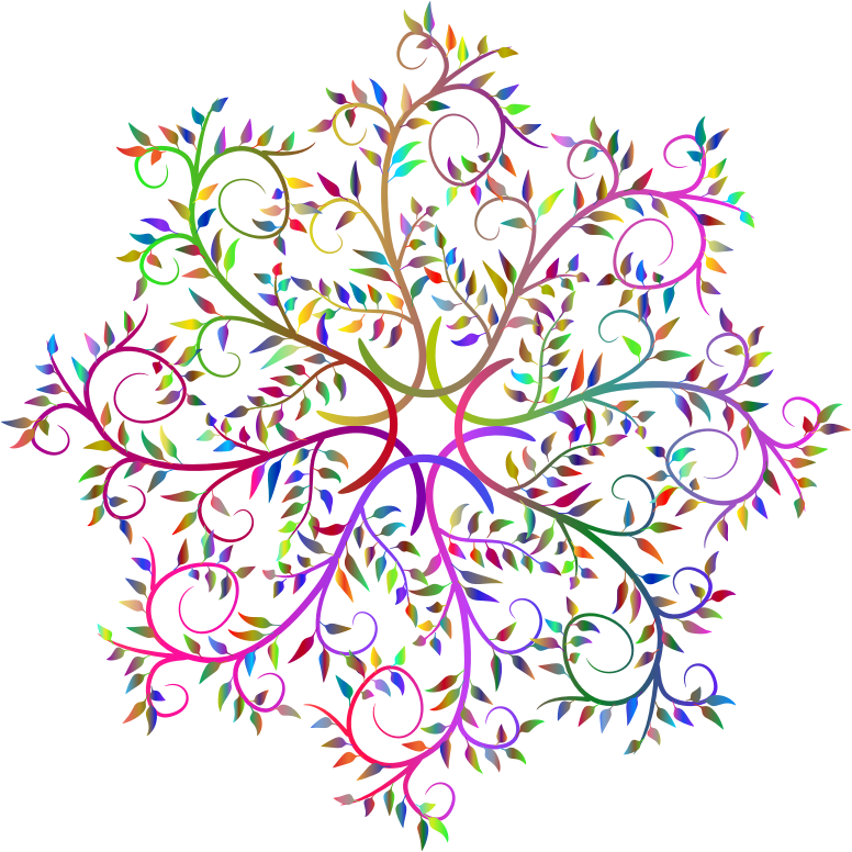 Branches With Leaves Mandala No BG