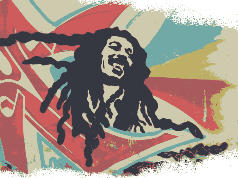 Bob Marley Abstract