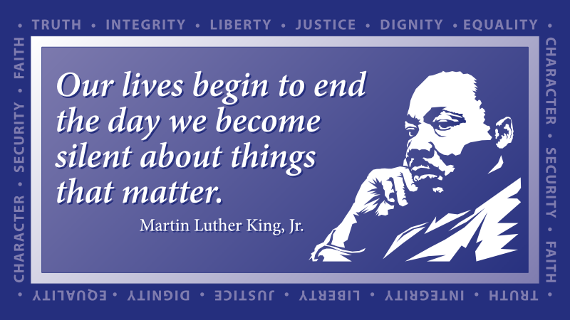 Martin Luther King Values