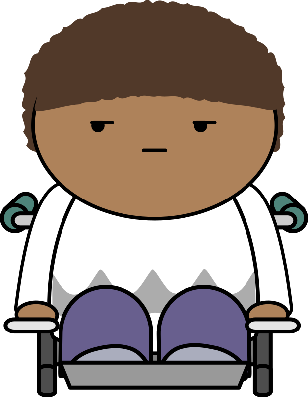 Comic character - wheelchair user