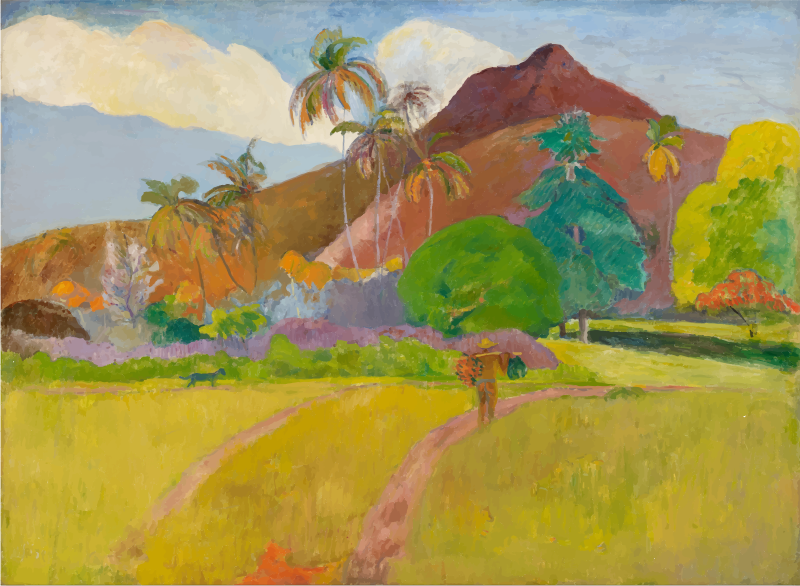 Tahitian Landscape 1891 Paul Gauguin
