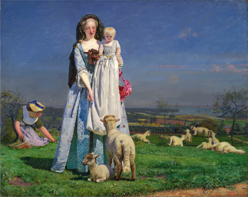 Pretty Baa Lambs Ford Madox Brown 1851