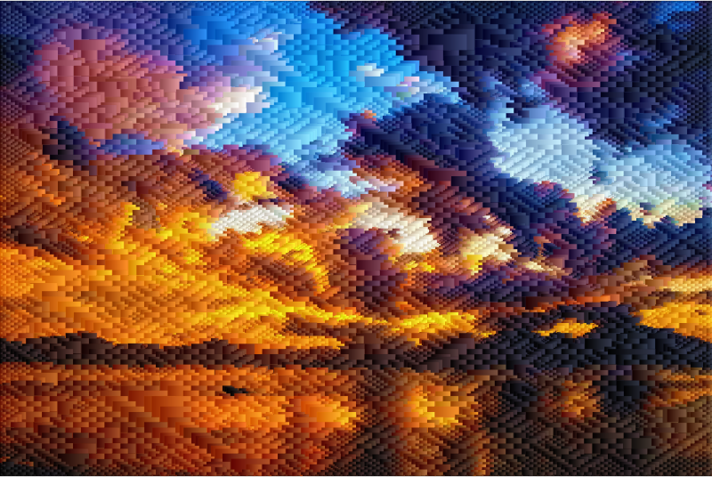 Burning Sky Geometric Design