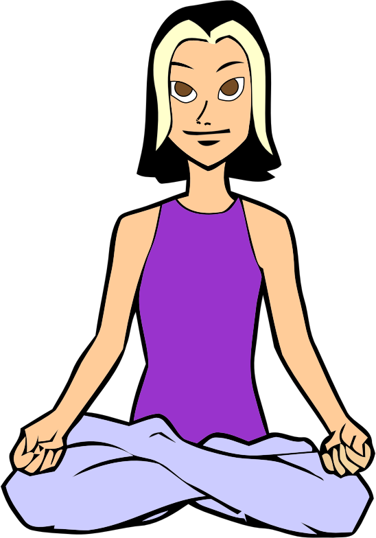 Yoga Woman Illustration - Openclipart