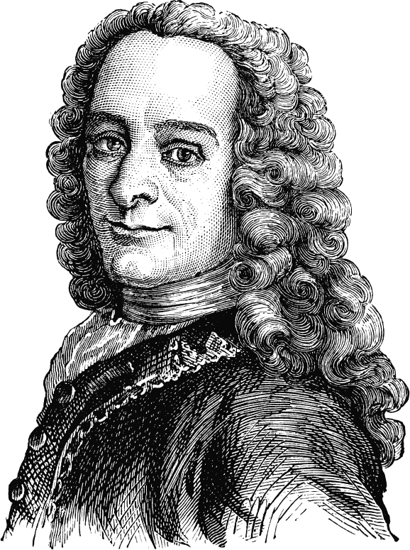 Voltaire Portrait - Openclipart