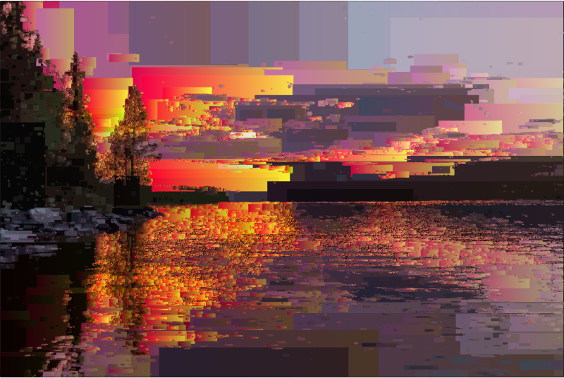 Surreal Rectangular Sunset