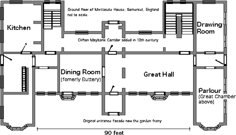 Plan Of Montacute House Somerset England
